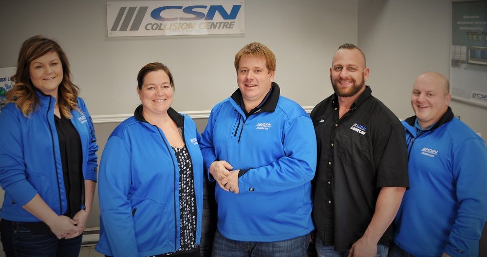 service team at champlain auto body moncton most trusted collision repair center
